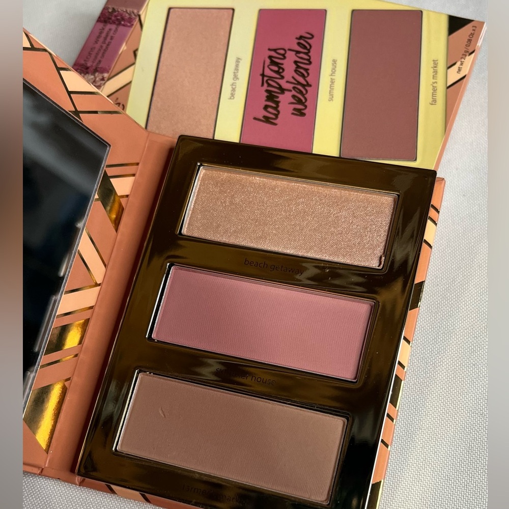 Tarte Hampton Weekender Blush Bronzer & Highlight Trio Palette
